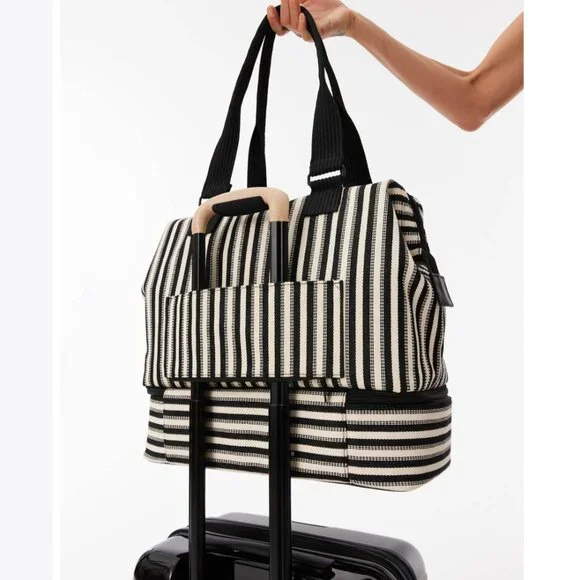 BEIS Mini Weekender – Black Stripe | NWT Limited Edition, Sold Out - Picture 4 of 15